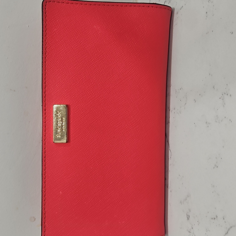 Kate Spade Orange Leather Wallet